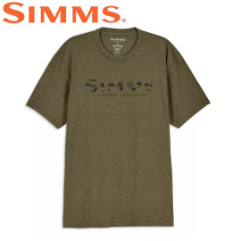 Футболка Simms Shroud Fill Logo T-Shirt Military Heather